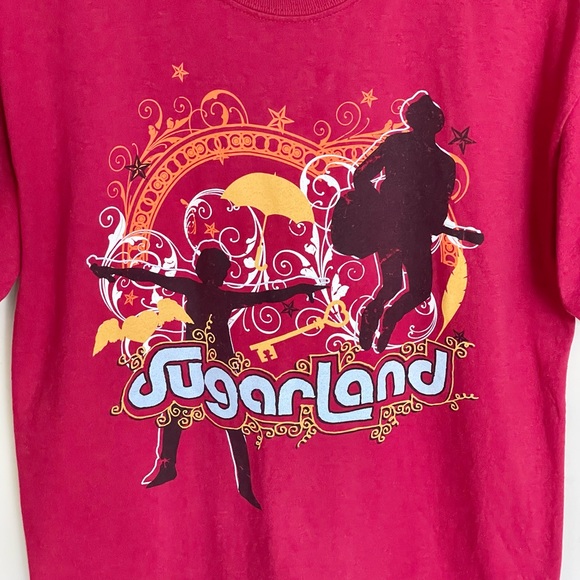 Sugerland Concert Tour Graphic Red T Shirt Adult size Medium - Picture 2 of 5